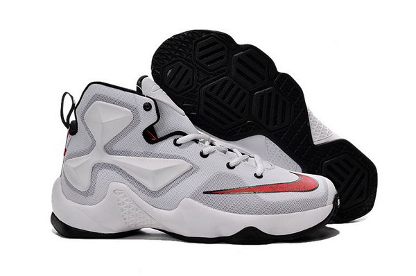 Womens Nike Lebron 13 Shoes Black White Reduced